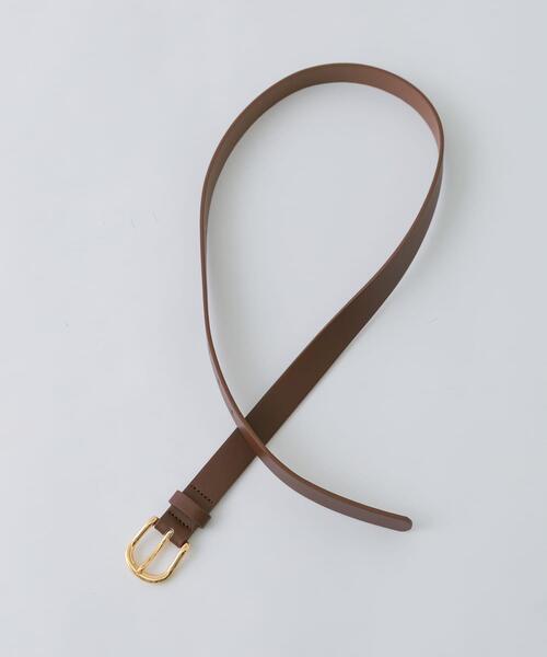 SMELLY(スメリー)の「プレーンバックルベルト(ベルト・レディース・ブラウン/ブラック・-)」の4枚目の写真