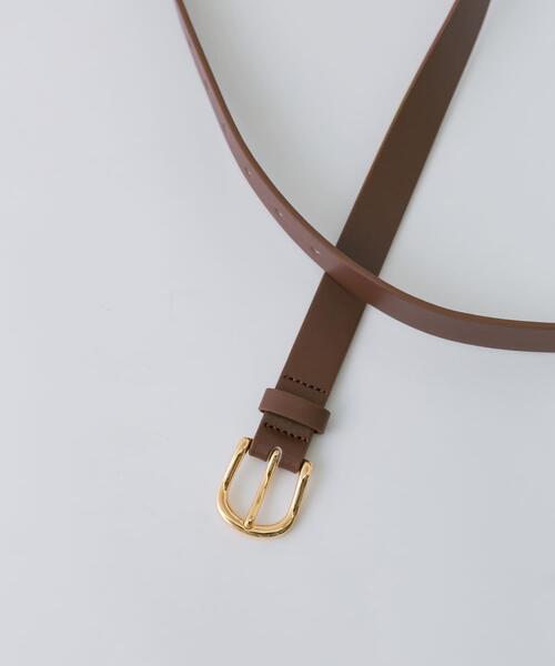 SMELLY(スメリー)の「プレーンバックルベルト(ベルト・レディース・ブラウン/ブラック・-)」の5枚目の写真