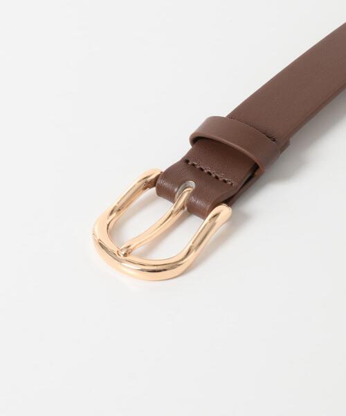 SMELLY(スメリー)の「プレーンバックルベルト(ベルト・レディース・ブラウン/ブラック・-)」の7枚目の写真