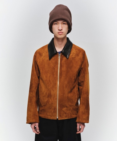 Jieda（ジエダ）の「NUBUCK DRAPING LEATHER JACKET（ブルゾン・メンズ・ブラウン・2/1）」の5枚目の写真