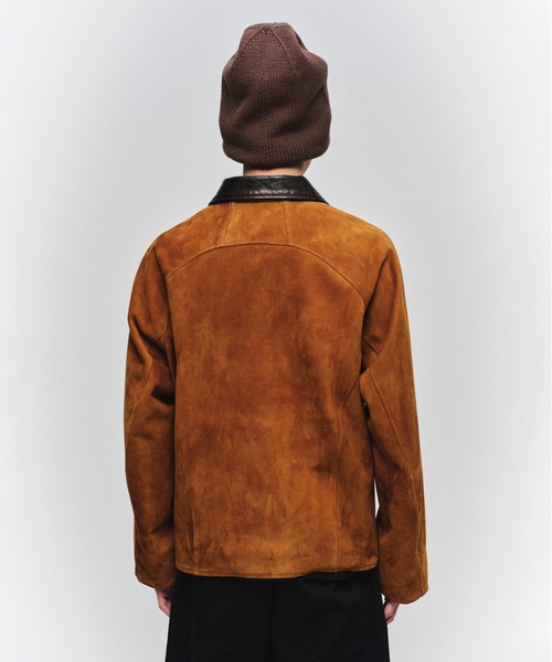 Jieda（ジエダ）の「NUBUCK DRAPING LEATHER JACKET（ブルゾン・メンズ・ブラウン・2/1）」の6枚目の写真