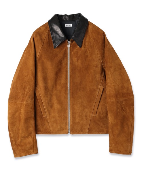 Jieda（ジエダ）の「NUBUCK DRAPING LEATHER JACKET（ブルゾン・メンズ・ブラウン・2/1）」の7枚目の写真