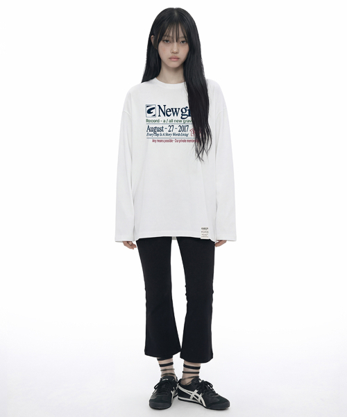 GRAVER（グレーバー）の「[ユニセックス]NEW GRAE ロングスリーブTシャツ_3カラー（Tシャツ/カットソー・レディース・ホワイト/チャコールグレー/ブラック・MEDIUM/LARGE）」の7枚目の写真