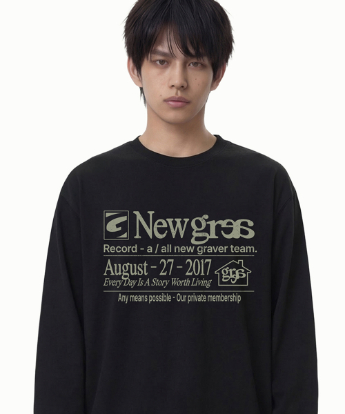 GRAVER（グレーバー）の「[ユニセックス]NEW GRAE ロングスリーブTシャツ_3カラー（Tシャツ/カットソー・レディース・ホワイト/チャコールグレー/ブラック・MEDIUM/LARGE）」の9枚目の写真