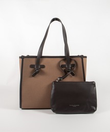 GIANNI CHIARINI（ジャンニ キアリーニ）の「【GIANNI CHIARINI/ジャンニキアリーニ】トートバッグ　MARCELLA　Sサイズ　コットン×本革（トートバッグ）」