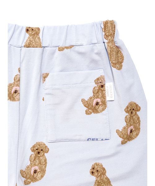 gelato pique（ジェラートピケ）の「【KIDS】ドッグ柄ショートパンツ（ルームウェア/パジャマ・キッズ・クリーム/ブルー・120/110/100/90）」の10枚目の写真