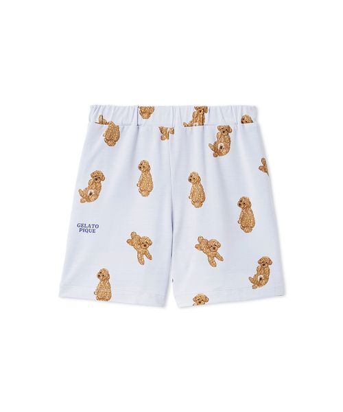 gelato pique（ジェラートピケ）の「【KIDS】ドッグ柄ショートパンツ（ルームウェア/パジャマ・キッズ・クリーム/ブルー・120/110/100/90）」の11枚目の写真