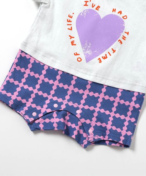 Ampersand（アンパサンド）の「【リンク】ポッピンロンパス（ロンパース・キッズ・ブルー/イエロー/レモンイエロー/サックスブルー・70/60/80）」の8枚目の写真