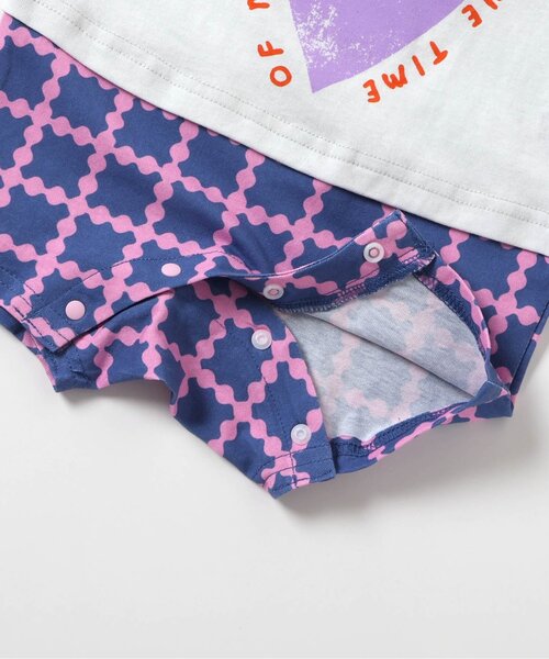 Ampersand（アンパサンド）の「【リンク】ポッピンロンパス（ロンパース・キッズ・ブルー/イエロー/レモンイエロー/サックスブルー・70/60/80）」の9枚目の写真