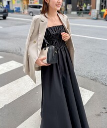 NOLLEY’S | ウォッシャブル2WAYギャザーキャミワンピース(ワンピース)