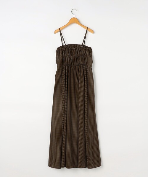 NOLLEY’S（ノーリーズ）の「ウォッシャブル2WAYギャザーキャミワンピース（ワンピース・レディース・ブラック/ベージュ系その他・36/38）」の11枚目の写真