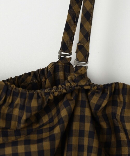 NOLLEY’S（ノーリーズ）の「ウォッシャブル2WAYギャザーキャミワンピース（ワンピース・レディース・ブラック/ベージュ系その他・36/38）」の16枚目の写真