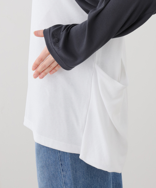 OPEN Yy(オープンワイワイ)の「【OPEN YY / オープンワイワイ】 Knitted I LOVE YY RAGLAN TEE(Tシャツ/カットソー・レディース・ブルー系その他/グリーン・SMALL/MEDIUM)」の12枚目の写真