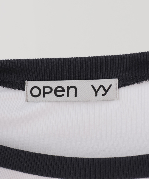 OPEN Yy(オープンワイワイ)の「【OPEN YY / オープンワイワイ】 Knitted I LOVE YY RAGLAN TEE(Tシャツ/カットソー・レディース・ブルー系その他/グリーン・SMALL/MEDIUM)」の13枚目の写真