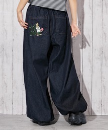 GORGE | 《スーパーワイド　刺繍》デニムパンツ／カジュアル×ストリート／オールシーズン／全2色(デニムパンツ)