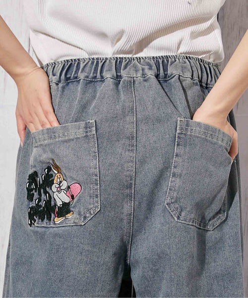 GORGE（ゴージ）の「《スーパーワイド　刺繍》デニムパンツ／カジュアル×ストリート／オールシーズン／全2色（デニムパンツ・レディース・ブルー/ネイビー・F）」の9枚目の写真