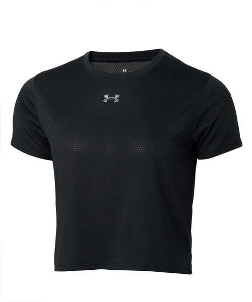UNDER ARMOUR(アンダーアーマー)の「UAベロシティ ショートスリーブ Tシャツ(ランニング/レディース)(Tシャツ/カットソー・レディース・ブラック・S/XL/L/M)」の1枚目の写真