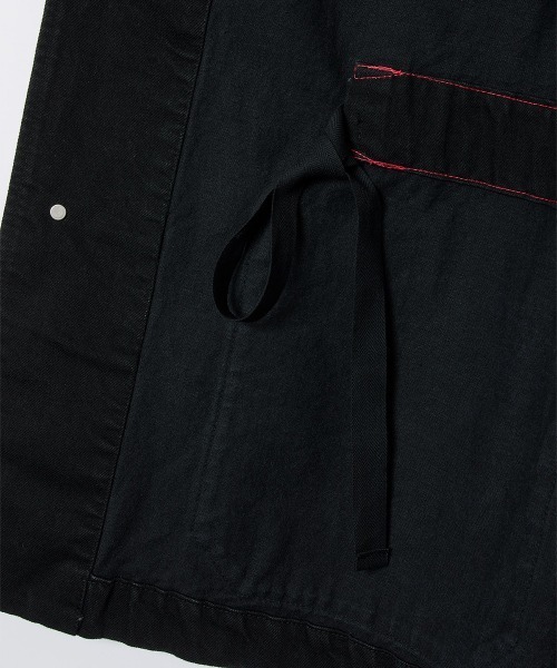 soduk（スドーク）の「bigger bigger denim jacket（デニムジャケット・レディース・インディゴブルー/ブラック・ONE SIZE）」の16枚目の写真
