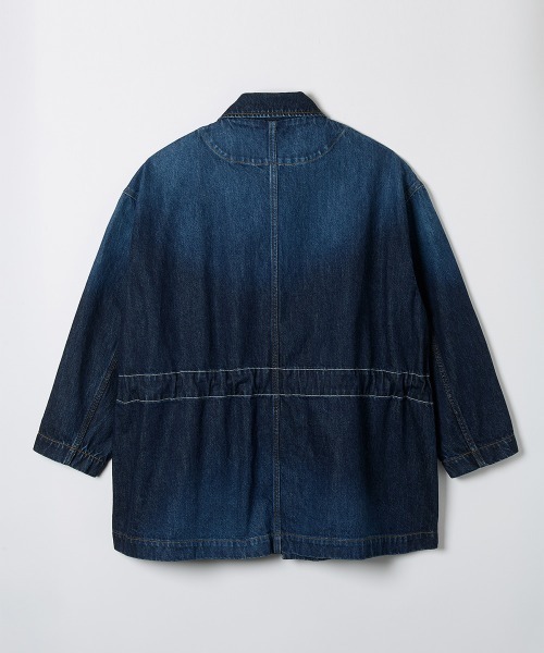 soduk（スドーク）の「bigger bigger denim jacket（デニムジャケット・レディース・インディゴブルー/ブラック・ONE SIZE）」の18枚目の写真