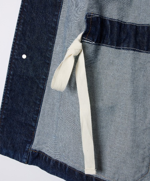 soduk（スドーク）の「bigger bigger denim jacket（デニムジャケット・レディース・インディゴブルー/ブラック・ONE SIZE）」の19枚目の写真