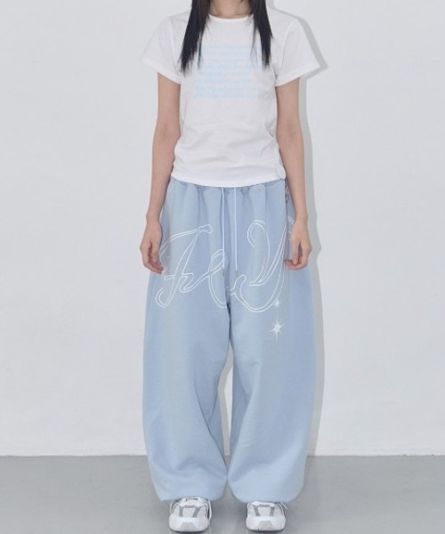 FANCY CLUB（ファンシークラブ）の「◇FANCYCLUB◇ブランド直輸入正規品/エンジェル ヴィンテージ スウェットパンツ ANGEL VINTAGE SWEATPANTS（スウェットパンツ・レディース・グレー/ブラック/スカイブルー・FREE）」の6枚目の写真