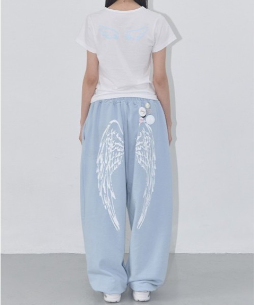 FANCY CLUB（ファンシークラブ）の「◇FANCYCLUB◇ブランド直輸入正規品/エンジェル ヴィンテージ スウェットパンツ ANGEL VINTAGE SWEATPANTS（スウェットパンツ・レディース・グレー/ブラック/スカイブルー・FREE）」の5枚目の写真