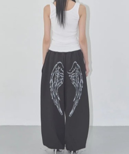 FANCY CLUB（ファンシークラブ）の「◇FANCYCLUB◇ブランド直輸入正規品/エンジェル ヴィンテージ スウェットパンツ ANGEL VINTAGE SWEATPANTS（スウェットパンツ・レディース・グレー/ブラック/スカイブルー・FREE）」の9枚目の写真