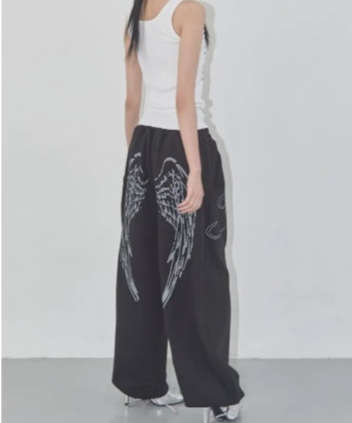 FANCY CLUB（ファンシークラブ）の「◇FANCYCLUB◇ブランド直輸入正規品/エンジェル ヴィンテージ スウェットパンツ ANGEL VINTAGE SWEATPANTS（スウェットパンツ・レディース・グレー/ブラック/スカイブルー・FREE）」の12枚目の写真