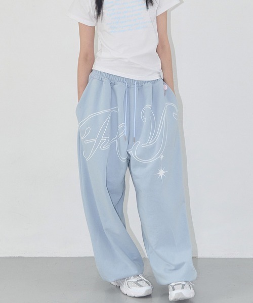FANCY CLUB(ファンシークラブ)の「◇FANCYCLUB◇ブランド直輸入正規品/エンジェル ヴィンテージ スウェットパンツ ANGEL VINTAGE SWEATPANTS(スウェットパンツ・レディース・グレー/ブラック/スカイブルー・FREE)」の15枚目の写真