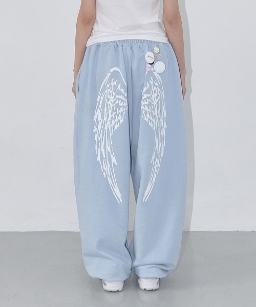 FANCY CLUB(ファンシークラブ)の「◇FANCYCLUB◇ブランド直輸入正規品/エンジェル ヴィンテージ スウェットパンツ ANGEL VINTAGE SWEATPANTS(スウェットパンツ・レディース・グレー/ブラック/スカイブルー・FREE)」の19枚目の写真