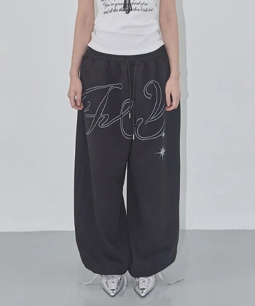FANCY CLUB(ファンシークラブ)の「◇FANCYCLUB◇ブランド直輸入正規品/エンジェル ヴィンテージ スウェットパンツ ANGEL VINTAGE SWEATPANTS(スウェットパンツ・レディース・グレー/ブラック/スカイブルー・FREE)」の7枚目の写真