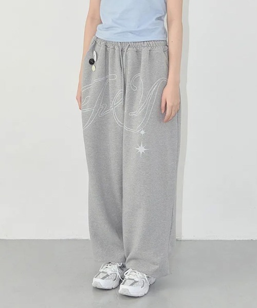 FANCY CLUB(ファンシークラブ)の「◇FANCYCLUB◇ブランド直輸入正規品/エンジェル ヴィンテージ スウェットパンツ ANGEL VINTAGE SWEATPANTS(スウェットパンツ・レディース・グレー/ブラック/スカイブルー・FREE)」の13枚目の写真