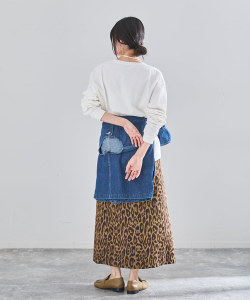 IENA（イエナ）の「TOURNON/トゥルノン JQ LEOPARD SK スカート 26SSSK007（スカート・レディース・キャメル・38）」の4枚目の写真