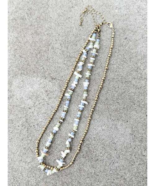 Ungrid（アングリッド）の「ビーズコンビネックレス（ネックレス・レディース・その他1/シルバー・FREE）」の8枚目の写真