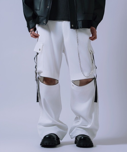 improves(インプローブス)の「チェーン付き カーゴパンツ(カーゴパンツ・メンズ・ホワイト/ブラック・LARGE/MEDIUM)」の15枚目の写真