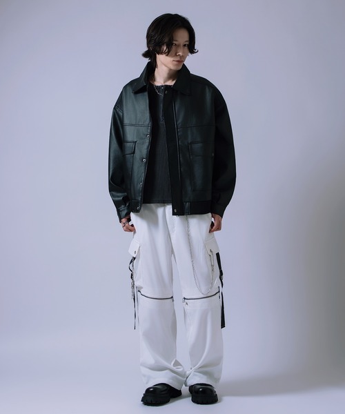 improves(インプローブス)の「チェーン付き カーゴパンツ(カーゴパンツ・メンズ・ホワイト/ブラック・LARGE/MEDIUM)」の16枚目の写真