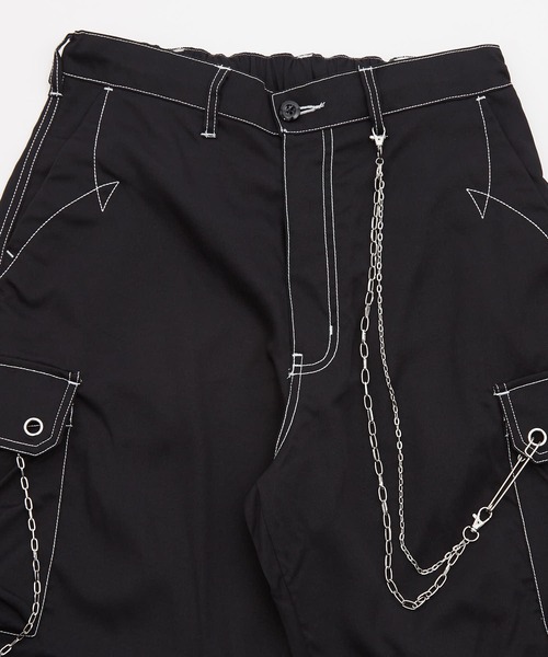 improves(インプローブス)の「チェーン付き カーゴパンツ(カーゴパンツ・メンズ・ホワイト/ブラック・LARGE/MEDIUM)」の8枚目の写真