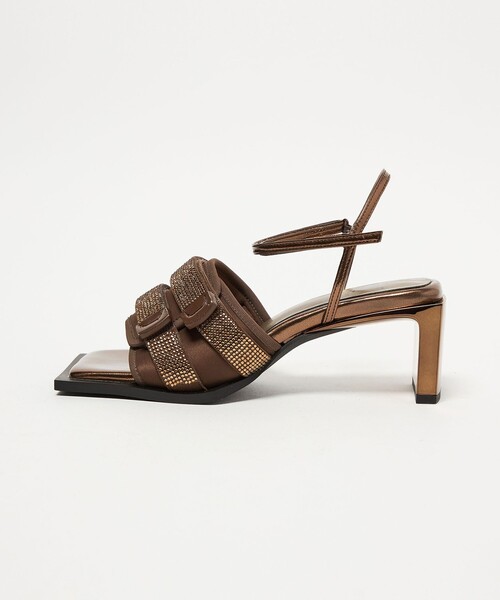 SY UNITED ARROWS(シーユナイテッドアローズ)の「<SY> ダブルベルクロビジュー サンダル55↑(サンダル・レディース・ゴールド/ブラック/シルバー・25cm/24.5cm/24cm/23.5cm/23cm/22.5cm/22cm)」の3枚目の写真