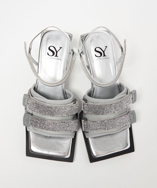 SY UNITED ARROWS(シーユナイテッドアローズ)の「<SY> ダブルベルクロビジュー サンダル55↑(サンダル・レディース・ゴールド/ブラック/シルバー・25cm/24.5cm/24cm/23.5cm/23cm/22.5cm/22cm)」の5枚目の写真