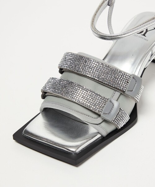 SY UNITED ARROWS(シーユナイテッドアローズ)の「<SY> ダブルベルクロビジュー サンダル55↑(サンダル・レディース・ゴールド/ブラック/シルバー・25cm/24.5cm/24cm/23.5cm/23cm/22.5cm/22cm)」の10枚目の写真