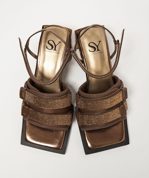 SY UNITED ARROWS(シーユナイテッドアローズ)の「<SY> ダブルベルクロビジュー サンダル55↑(サンダル・レディース・ゴールド/ブラック/シルバー・25cm/24.5cm/24cm/23.5cm/23cm/22.5cm/22cm)」の12枚目の写真