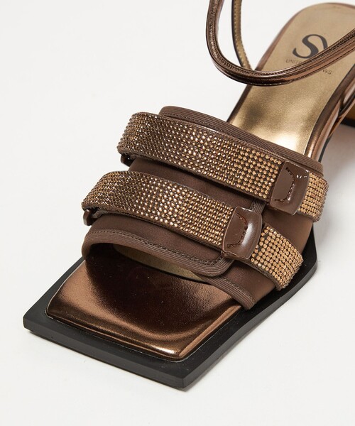SY UNITED ARROWS(シーユナイテッドアローズ)の「<SY> ダブルベルクロビジュー サンダル55↑(サンダル・レディース・ゴールド/ブラック/シルバー・25cm/24.5cm/24cm/23.5cm/23cm/22.5cm/22cm)」の13枚目の写真