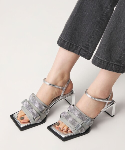 SY UNITED ARROWS(シーユナイテッドアローズ)の「<SY> ダブルベルクロビジュー サンダル55↑(サンダル・レディース・ゴールド/ブラック/シルバー・25cm/24.5cm/24cm/23.5cm/23cm/22.5cm/22cm)」の20枚目の写真
