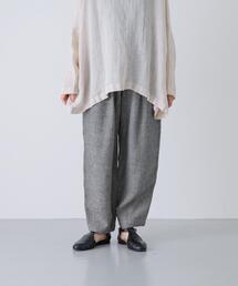 クロップドチェックパンツ