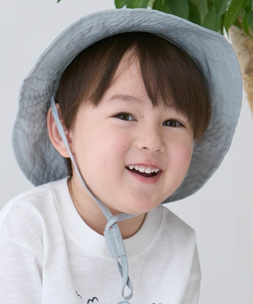 petit main(プティマイン)の「【遮熱】刺しゅうバケットハット(ハット・キッズ・ネイビー/ミント/ライトピンク/ライラック/アイボリー/ライトベージュ/カラフル・54cm/52cm/50cm)」の13枚目の写真