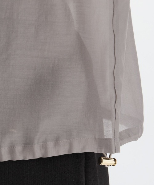 Andemiu（アンデミュウ）の「ポケツキシアーブルゾン656241（ブルゾン・レディース・グレイッシュベージュ/ネイビー・FREE）」の15枚目の写真