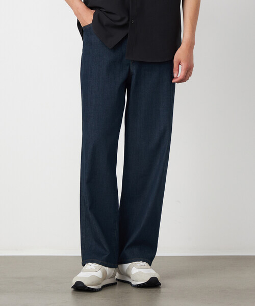 COMME CA ISM（コムサイズム）の「8.5OZ デニム ワイドテーパードパンツ（デニムパンツ・メンズ・ネイビー/サックスブルー・LARGE/SMALL/MEDIUM）」の3枚目の写真