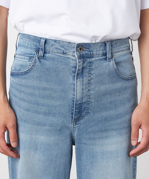 COMME CA ISM（コムサイズム）の「8.5OZ デニム ワイドテーパードパンツ（デニムパンツ・メンズ・ネイビー/サックスブルー・LARGE/SMALL/MEDIUM）」の12枚目の写真