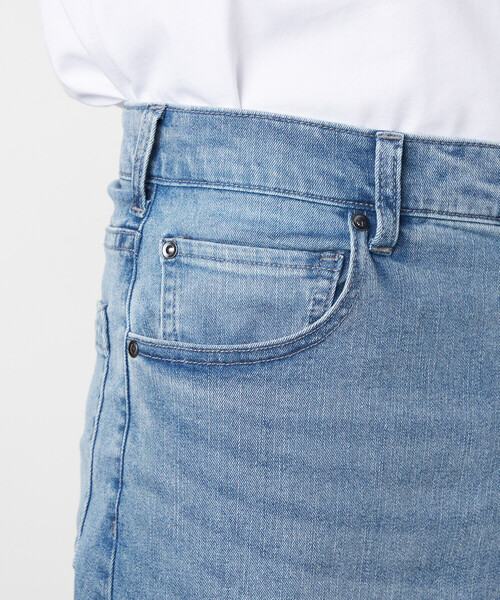 COMME CA ISM（コムサイズム）の「8.5OZ デニム ワイドテーパードパンツ（デニムパンツ・メンズ・ネイビー/サックスブルー・LARGE/SMALL/MEDIUM）」の13枚目の写真
