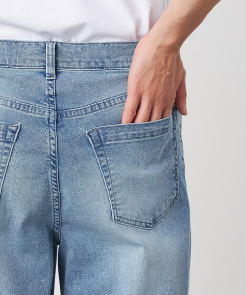 COMME CA ISM（コムサイズム）の「8.5OZ デニム ワイドテーパードパンツ（デニムパンツ・メンズ・ネイビー/サックスブルー・LARGE/SMALL/MEDIUM）」の15枚目の写真